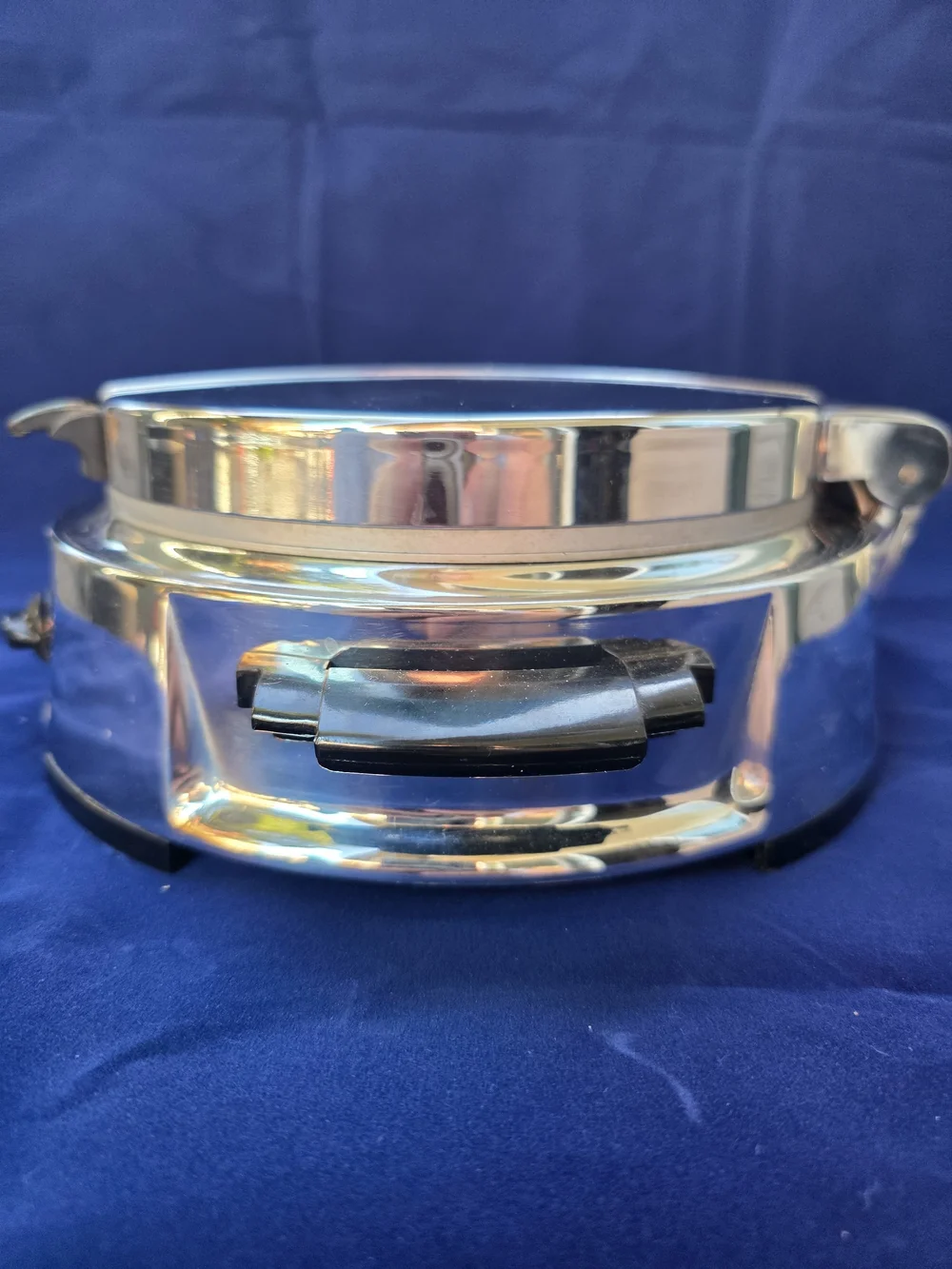 Chrome Portable Electric Warming Cooker - Silver